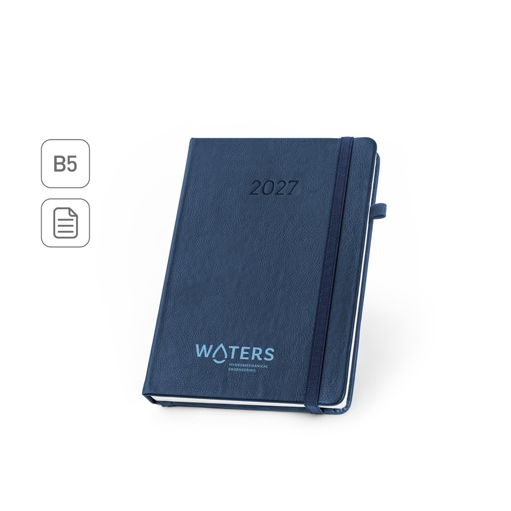 WATERS B5. Agenda B5 em PU à base de água