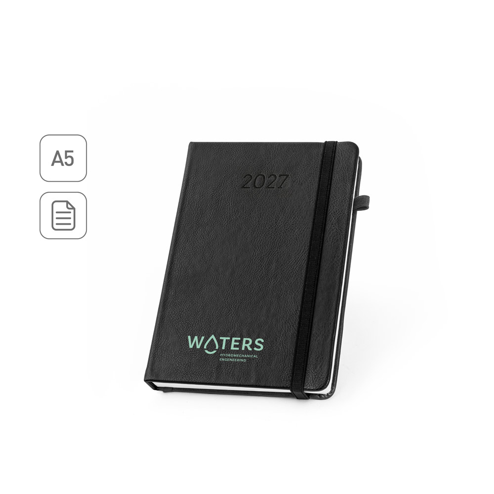 WATERS A5. Agenda A5 em PU à base de água