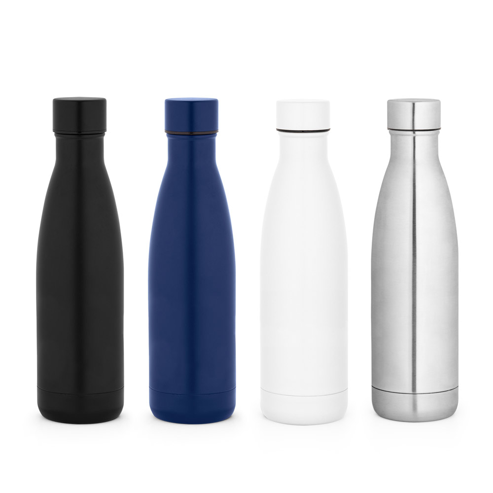 RE-BUFFON M. Garrafa térmica em aço inox 90% reciclado com parede dupla, isolada a vácuo e acabamento em mate 520 mL