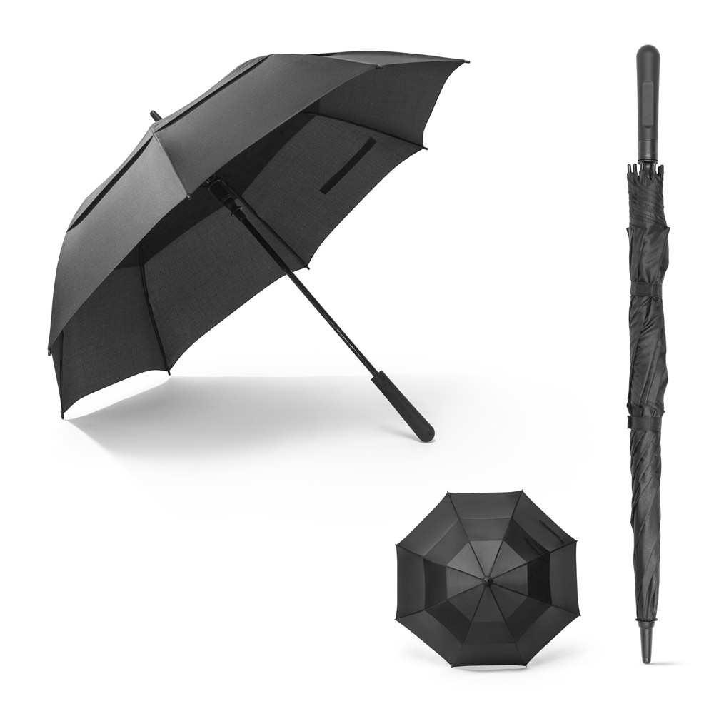 GAVIN. Guarda-chuva de 27'5'' em poliéster 100% reciclado pongee 190T com abertura automática